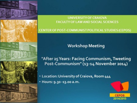 CEPOS Workshop 13-14 noiembrie 2014